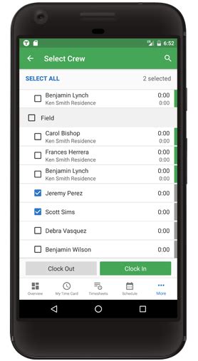 Tap to record in google calendar & totaling & make csv(in the full version). Time Card App - Best Employee Time Clock App - TSheets