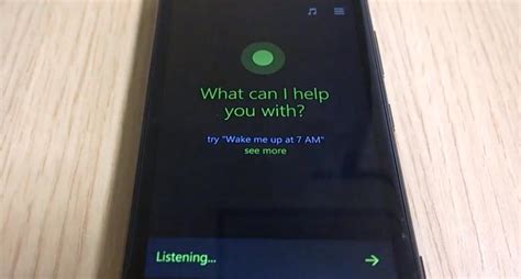 First Look Cortana Assistant For Windows Phone 81 Caught On Video