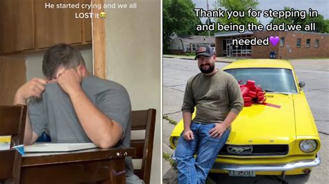 Sisters Surprise Stepdad By Buying His Old Car Back The Dad