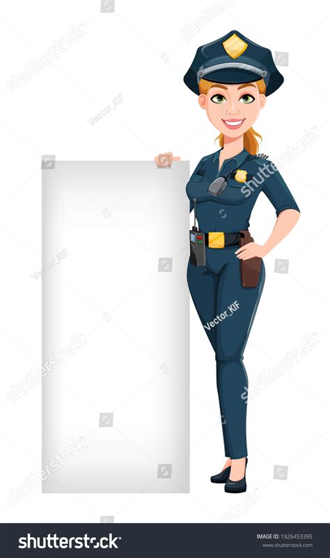 police woman uniform female police officer stock vector royalty free 1926453395