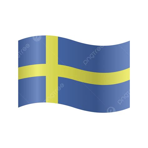 Vector Realistic Illustration Of Sweden Flags Sweden Flag Sweden Day Png And Vector With