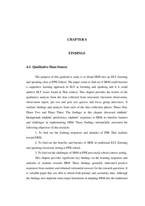 Pdf Chapter 4 Findings 41 Qualitative Data Source Sl Seven