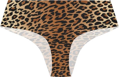 Xdbgdfhdhdjdj Panties For Women Sexy Leopard Print Pattern Period Panties No Trace Low Waist
