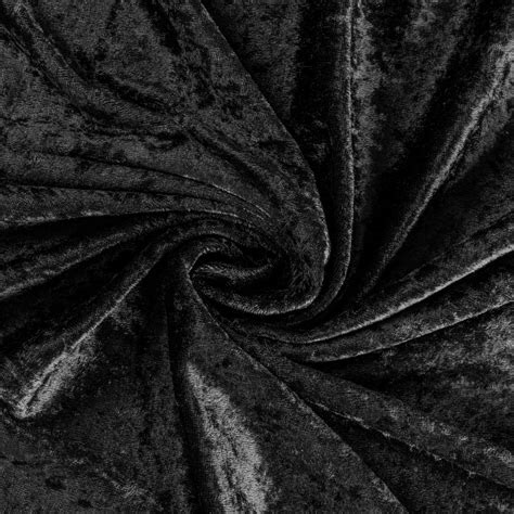 10 Yards Velvet Fabric Roll Black Cv Linens