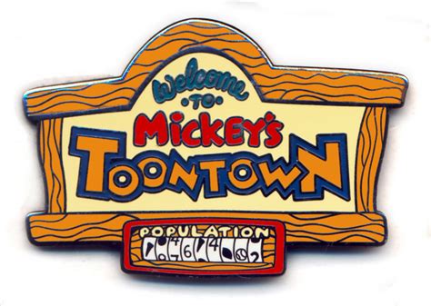 Entrance Sign Mickeys Toontown 5 Pin Boxed Set Pin And Pop