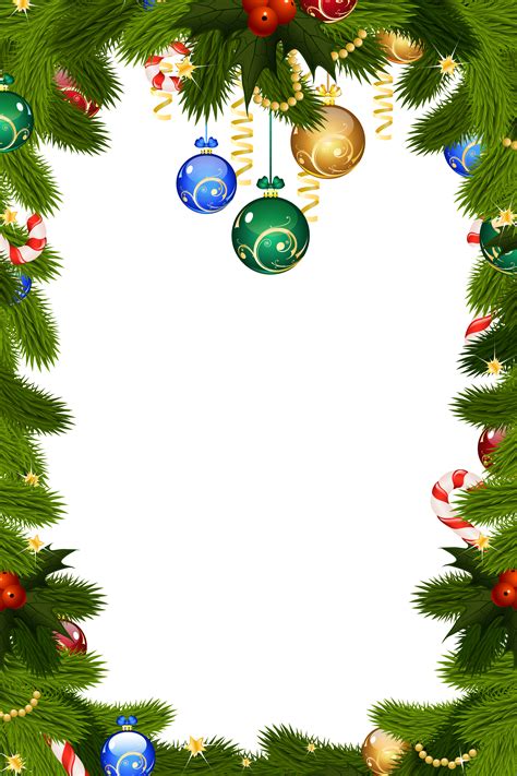 Christmas Border Transparent Background Png Free Png Images Vector My