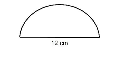 The Method For Working Out The Area Of A Circle Semicircle And A