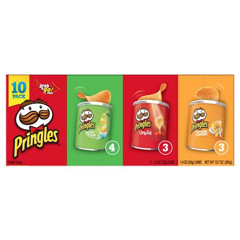 Pringles Grab And Go Stacks Three Flavors 10 Count