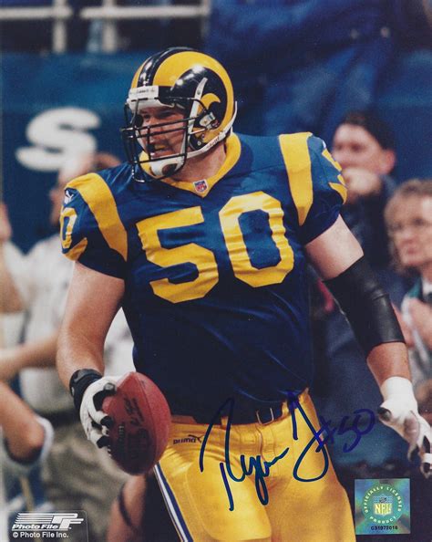 AUTOGRAPHED RYAN TUCKER 8x10 St Louis Rams Photo - Main Line Autographs