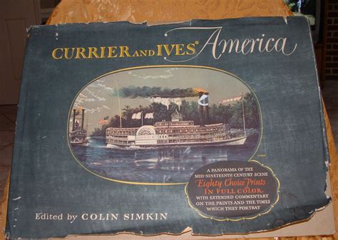 1952 Currier And Ives America Illustrated Book