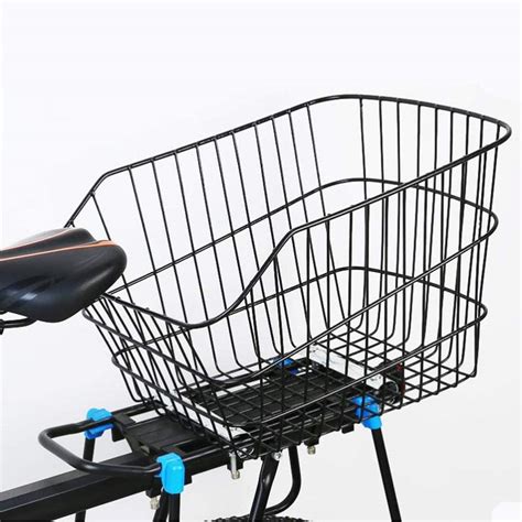 Qazwc A1 Bike Basket Folding Rear Square Detachable Steel
