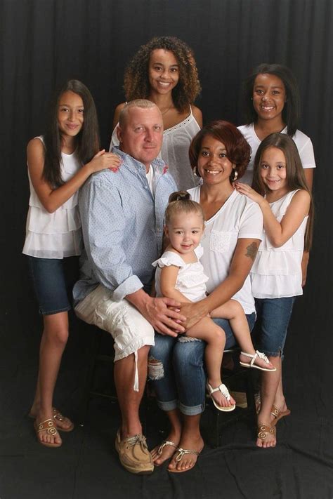 Beautiful Interracial Couple With Their Five Gorgeous Daughters