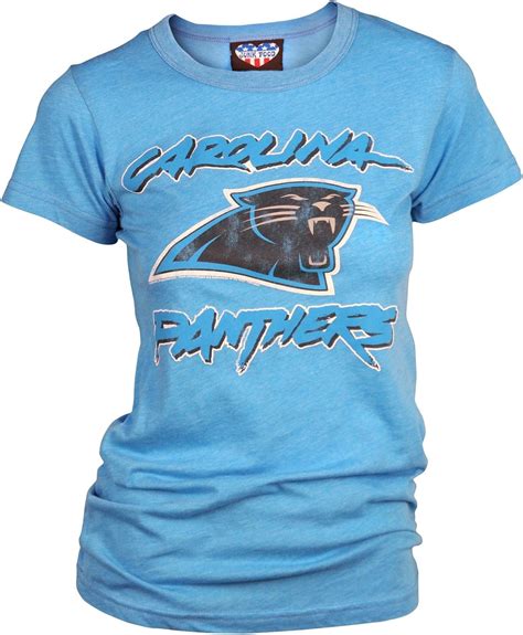 Carolina Panthers Womens Retro Vintage T Shirt Fashion