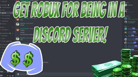 Get Robux For Free By Being In This Discord Server Roblox Youtube