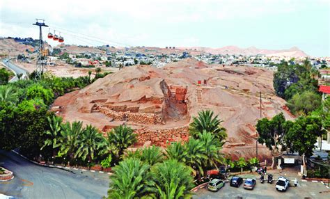 Military was pushing a vehicle of. 12: General view of the site of Tell es-Sultan from south ...