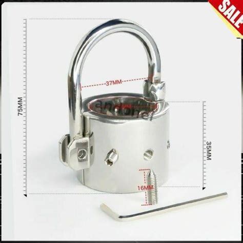 Spike Ball Stretcher Stainless Steel Chastity Lock Scrotum Enhancer Torture Cbt Ebay