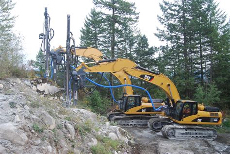 Excavator Mounted Drill Attachment Rock Drills Traxxon