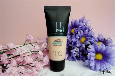 Maybelline Fit Me Matte And Poreless Foundation Review The Violet Blonde