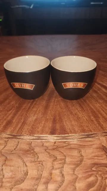 Bailey S Irish Cream Yours Mine Handleless Ceramic Cups Mugs Bowls
