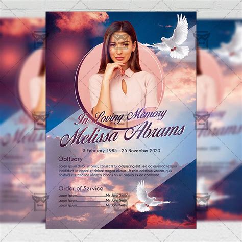 Download Obituary Program Flyer Psd Template Exclusiveflyer