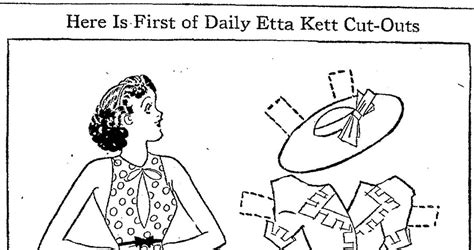 Mostly Paper Dolls Etta Kett Paper Doll April 1937