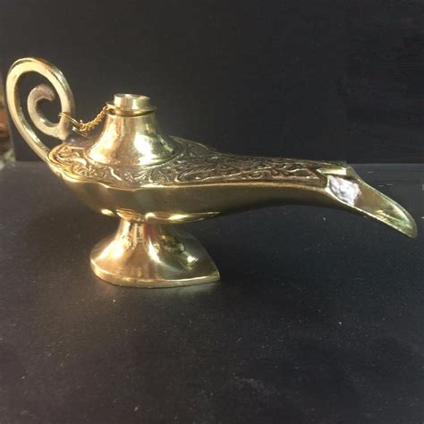 Aladdin Oil Lamp Made Of Brass 13 Cm 5 Inch Etsy