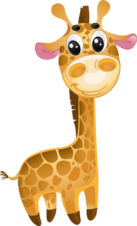 Cute Cartoon Giraffe Vector Set Free Vector In