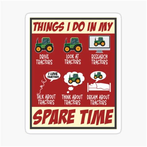 Tractor Lover Funny Farmer Tractors Sticker For Sale By Tomasuenzu Redbubble