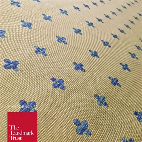 Laughton Fabric Monarch Blue Ian Mankin Curtain Lining Fabric