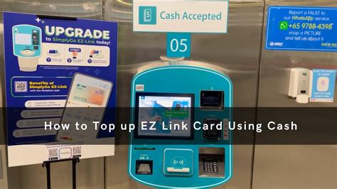 How To Top Up Ez Link Card In Mrt Station Singapore By Cash Youtube