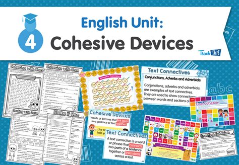 English Unit Cohesive Devices Teacher Resources And Classroom Games