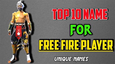 This cute display name generator is designed to produce creative usernames and will help you find new unique nickname suggestions. Top 10 names for free fire||top 10 names for free fire ...