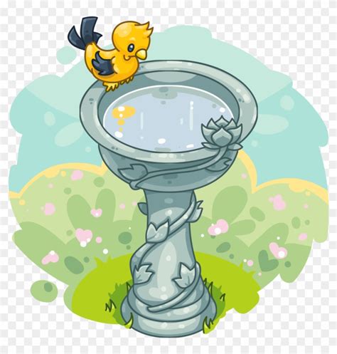 Bird Bath Illustration Hd Png Download 1024x10245265122 Pngfind