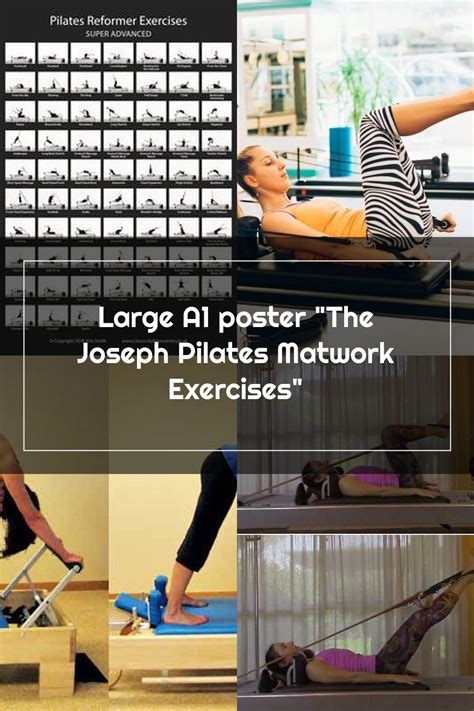 Large A1 Poster The Joseph Pilates Matwork Exercises Pilates