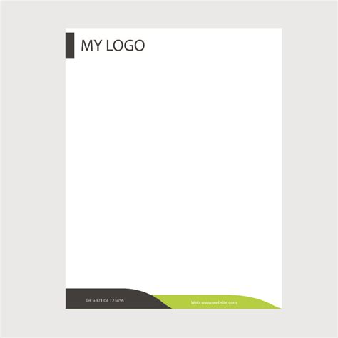 All alphabets, for all types of industries and businesses. Creative Business Letterhead Template Design Free Vector ...