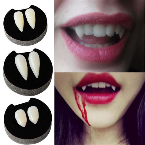 Worldwide Shipping Available 1 Pair Of Devil Vampire Zombie False Teeth Fangs Cosplay Halloween