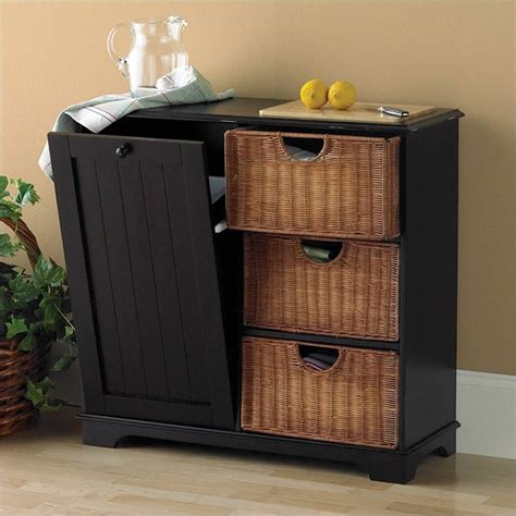 22 Amazing Ideas Of The Tilt Out Trash Bin For Your Home ... Furniture glides are attached to the legs to protect floors.
