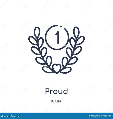 Linear Proud Icon From Education Outline Collection Thin Line Proud