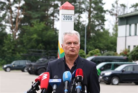 President Visits The Lithuanian Border Border Security Report
