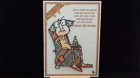 Funny Birthday Card For Men Gus And His Hearing Aid Etsy