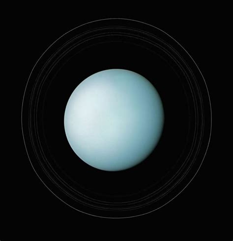 Uranus And Its Rings Captured By Voyager 2 On January 24 1986 Spaceporn