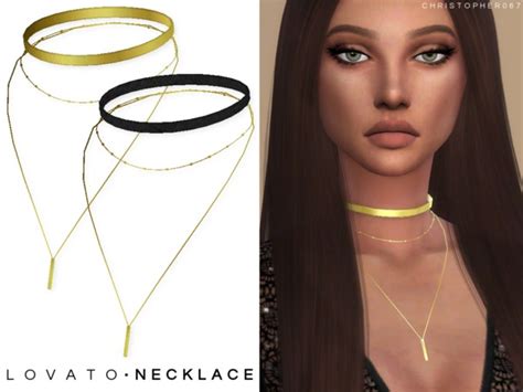 Lovato Necklace 2 Versions By Christopher067 At Tsr Sims 4 Updates