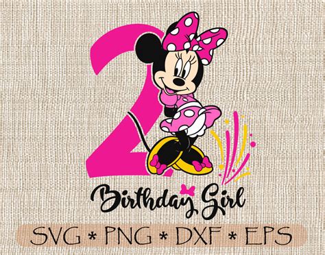 Minnie Mouse 3rd Birthday Svg