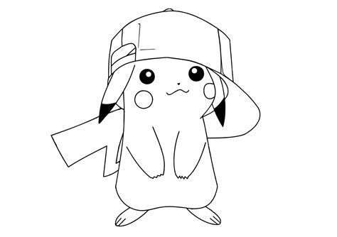 Cute Pikachu Coloring Pages Coloring Pages