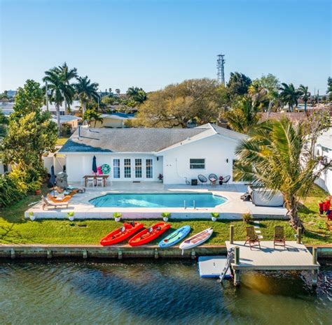 exceptional canal front executive home with boat dock completely renovated in the heart of cocoa