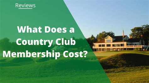 What Does a Country Club Membership Cost? (Average Monthly Prices + Fees)