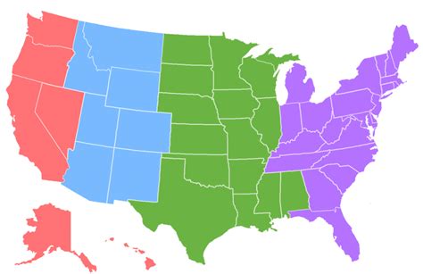 Filetime Zone Map Of The United States 1913 Colorized