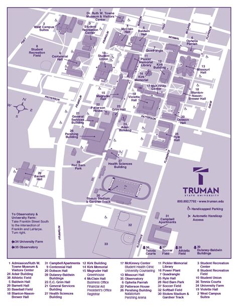Campus Map Truman State University