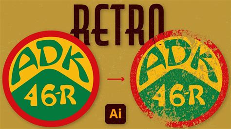 How To Add A Retro Vintage Effect In Adobe Illustrator Youtube