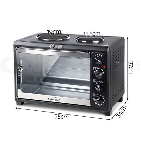 5 Star Chef Portable Electric Oven Convection Bake 34l 45l Hot Plate Air Fryer Ebay